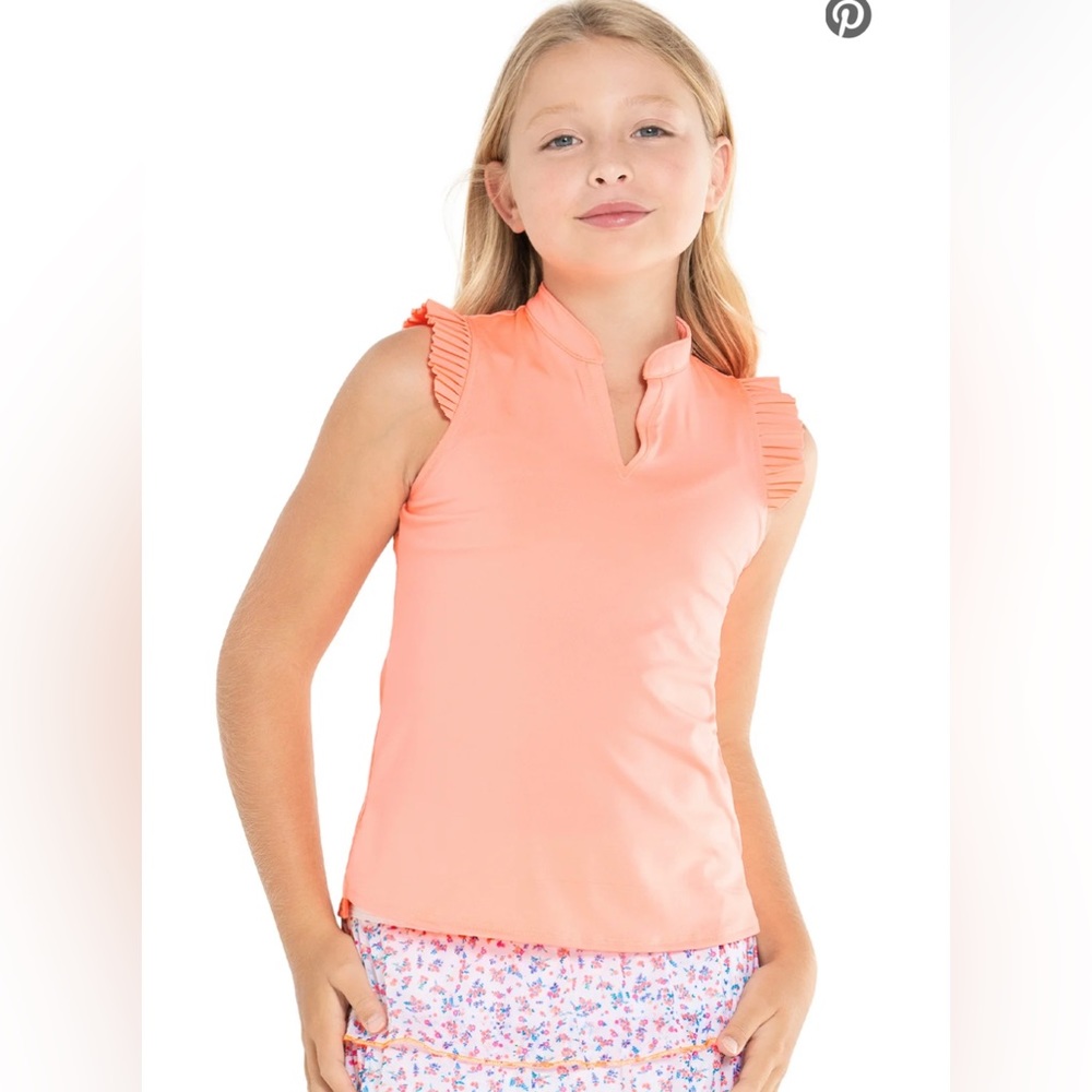 Coral blouse
